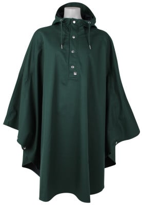 Donker groen (Deep Forest) regenponcho Danerain poncho van Danefae