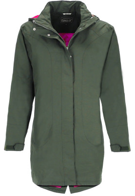 Donker groene dames regenjas Claire van Pro-X Elements