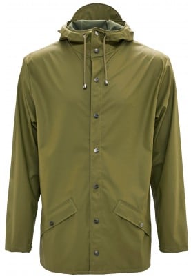 Donker groene regenjas van Rains (Jacket) 