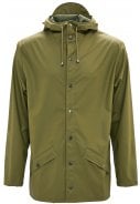 Donker groene regenjas van Rains (Jacket)  1