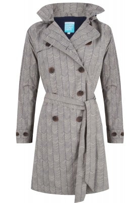 Clay Donkerblauw Trenchcoat Celeste Van Happy Rainy Days Maat