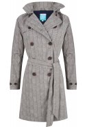 Clay / donkerblauw trenchcoat Celeste van Happy Rainy Days 1