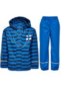 Donkerblauw / blauw gestreepte kinder regenpak Jonathan van Lego