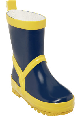 Donkerblauw / gele regenlaars van Playshoes