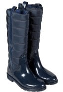 Donkerblauw gevoerde Fashion dames regenlaars van XQ