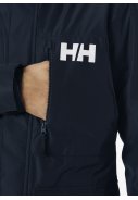 Donkerblauw gevoerde heren regenjas Rigging Coat van Helly Hansen 2