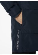 Donkerblauw gevoerde heren regenjas Rigging Coat van Helly Hansen 4