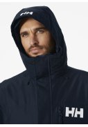 Donkerblauw gevoerde heren regenjas Rigging Coat van Helly Hansen 6