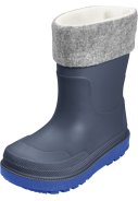 Donkerblauw gevoerde kinder regenlaarzen van Playshoes 2