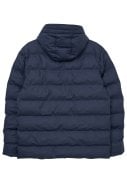 Donkerblauw gewatteerde heren winterjas Hrom van Tantä 2