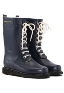 Donkerblauw half hoge laars met veter van Ilse Jacobsen
