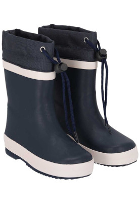 Donkerblauw kinder regenlaarzen met fleece voering van XQ Footwear