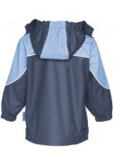 Donkerblauw / lichtblauw basic regenjas van Playshoes 3