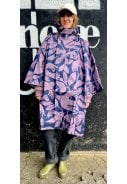 Donkerblauw Birdieup Danepackit regenponcho van Danefae 2