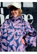 Donkerblauw Birdieup Danepackit regenponcho van Danefae 4