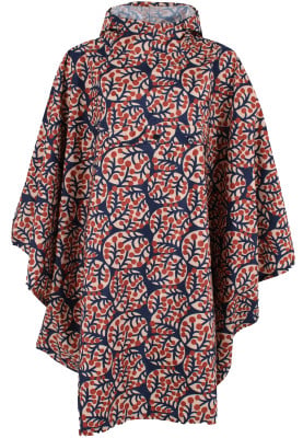 Donkerblauw Macro Micro Danepackit regenponcho van Danefae