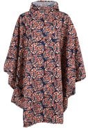 Donkerblauw Macro Micro Danepackit regenponcho van Danefae