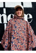 Donkerblauw Macro Micro Danepackit regenponcho van Danefae 6