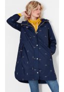 Donkerblauw met bijen Waybridge packable regenjas van Joules  5