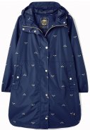 Donkerblauw met bijen Waybridge packable regenjas van Joules 