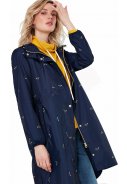 Donkerblauw met bijen Waybridge packable regenjas van Joules  2