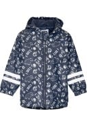 Donkerblauw Forest Animals gevoerde regenjas van Playshoes  1