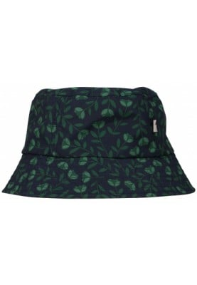 Donkerblauw met groen bloemetje Fleurie Bucket Hat van Danefae