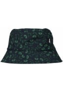 Zwart met groen bloemetje Fleurie Bucket Hat van Danefae 1