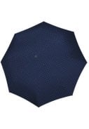 Donkerblauw met rode stippen compacte paraplu Duomatic van Knrips / Reisenthe