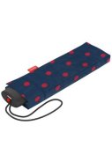 Donkerblauw met rode stippen paraplu Pocket Mini van Knrips / Reisenthel 2