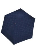 Donkerblauw met rode stippen paraplu Pocket Mini van Knrips / Reisenthel
