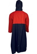 Donkerblauw met rode wandel poncho Davos van Pro-X Elements 2