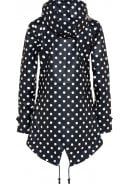 Donkerblauw met stippen dames regenjas / parka HafenCity® van BMS 3