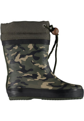 Groene army kinder regenlaars Blizzard  van XQ Footwear