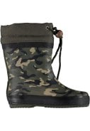 Groene army kinder regenlaars Blizzard  van XQ Footwear 1