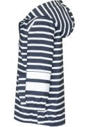 Donkerblauw met wit gestreepte kinder regenjas van Playshoes 2