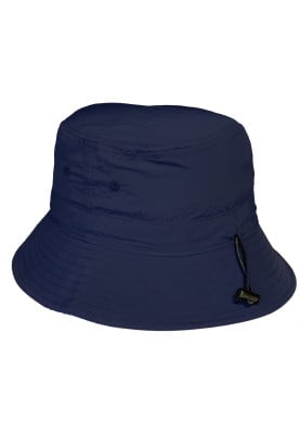 Donkerblauw regenhoedje (bucket hat)