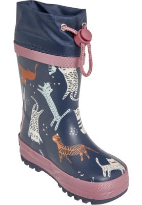 Donkerblauw regenlaars Cats  van Playshoes