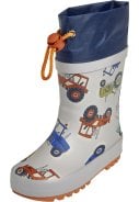 Grijze regenlaars Tractor van Playshoes 2