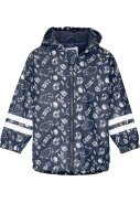 Donkerblauw Forest Animals regenpak met fleece gevoerd van Playshoes 2