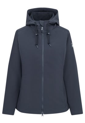 Donkerblauw softshell regenjas Adeby van Derbe