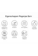 Donkerblauwe ademende heren regenjas Meran van Pro-X Elements 3