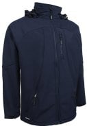 Donkerblauwe ademende softshell jas van Lyngsøe Rainwear 1