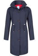 Donkerblauwe coat Madonna Midnight van Happy Rainy Days