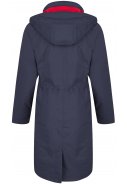 Donkerblauwe coat Madonna Midnight van Happy Rainy Days 3