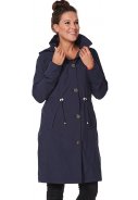 Donkerblauwe coat Madonna Midnight van Happy Rainy Days 4