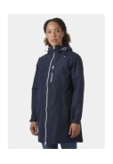 Donkerblauwe dames regenjas Long Belfast van Helly Hansen 6