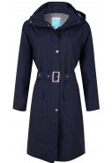 Donkerblauwe dames regenjas (Long Coat) Madonna van Happy Rainy Days 1