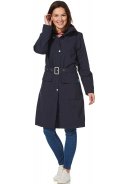 Donkerblauwe dames regenjas (Long Coat) Madonna van Happy Rainy Days 3