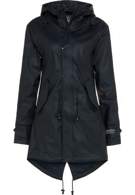 Donkerblauwe dames regenjas / parka HafenCity® van BMS